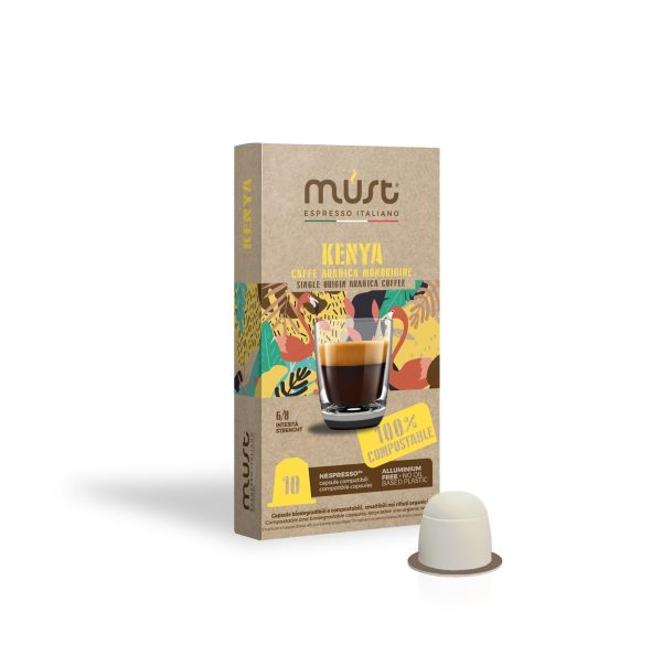 Kenya-10-capusle-compostabili-Nespresso-compatibili-miscela-caffe-monorigine-singleorigin