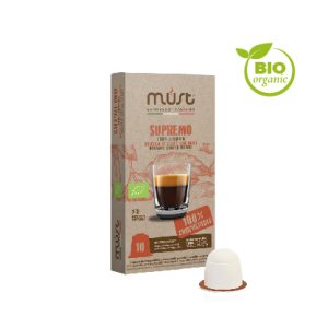 Supremo-10-capusle-compostabili-Nespresso-compatibili-miscela-caffe-arabica-biologico